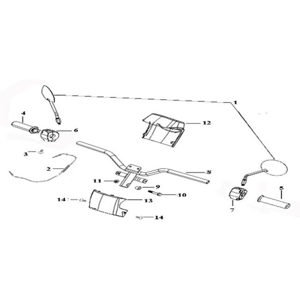 ASYA SCOOTURK-100 ELCIK SOL #AS100-SCT F0305